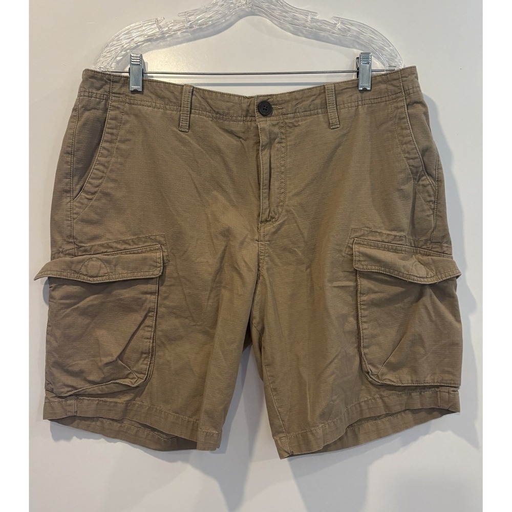 Timberland Mens Khaki Tan Ripstop Cargo Shorts Size 36 TB0A29BA Outdoor Utility